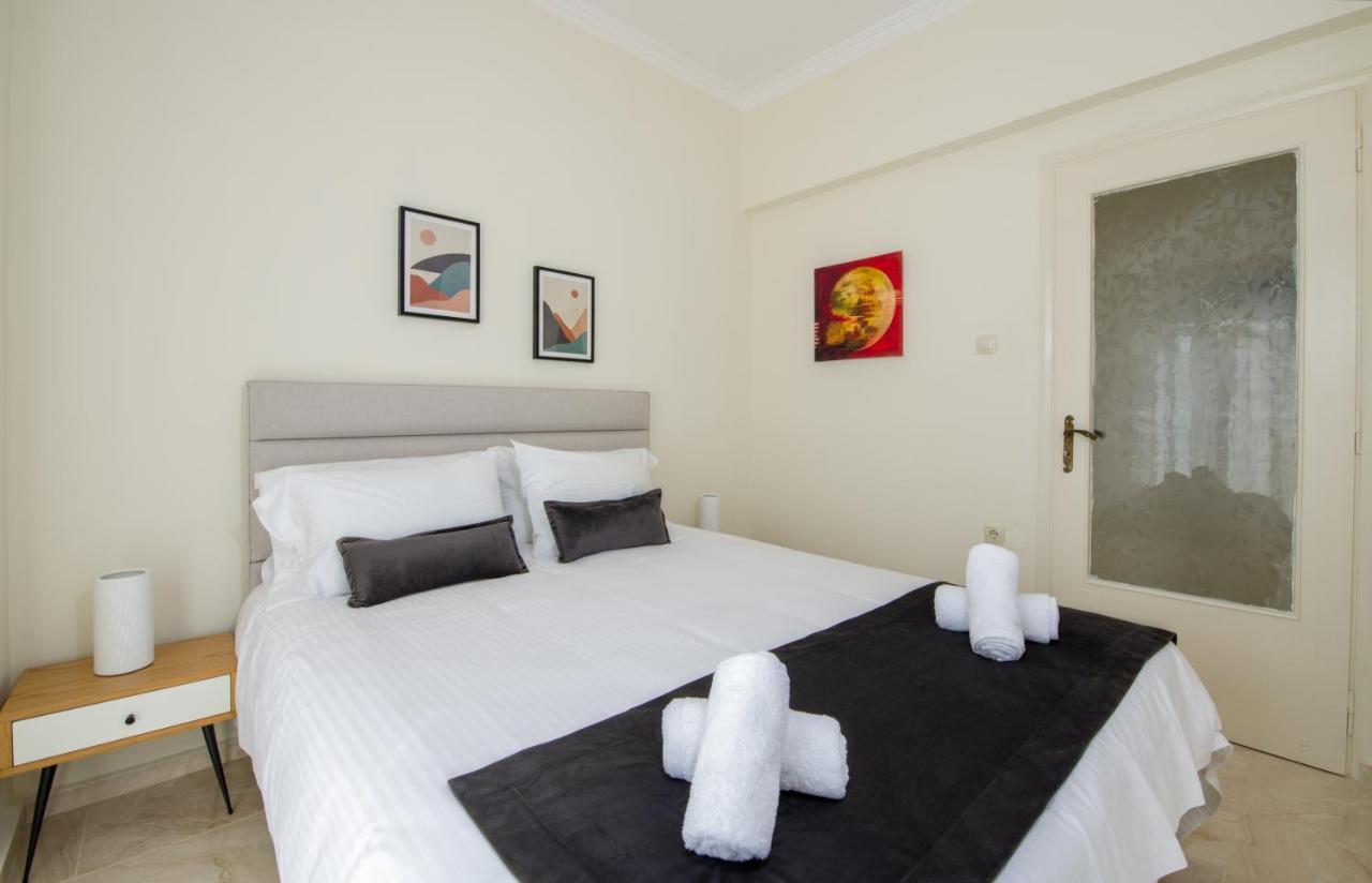 חאניה Center Manolia Dream 3 Bedroom Apartment 100M Away From The Beach מראה חיצוני תמונה